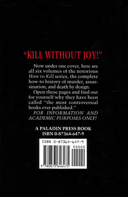 Kill Without Joy - back